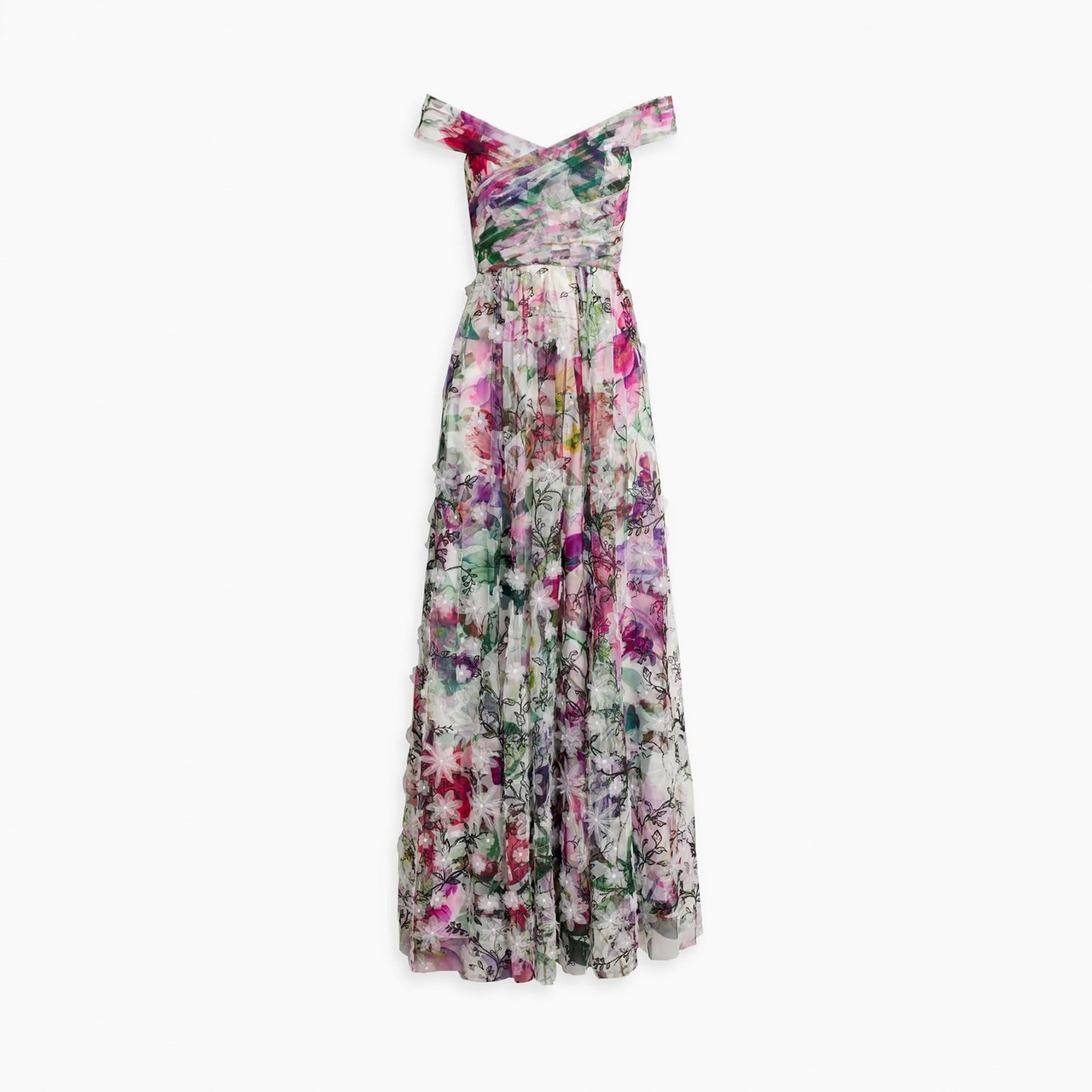 Vestido Floral Tule - Partage